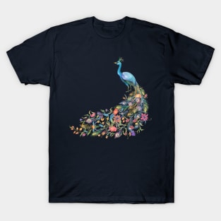 Peacock Watercolor Beauty Feather T-Shirt